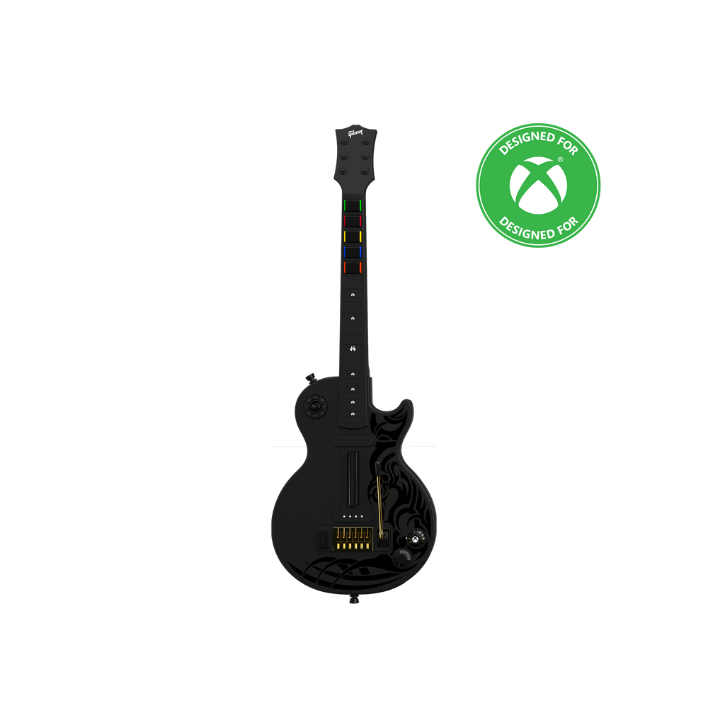 CRKD Gibson Les Paul Black Tribal Encore Edition — Xbox & PC guitar controller