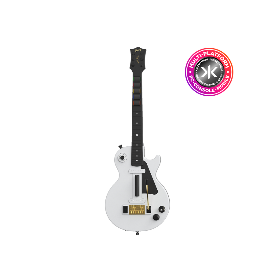 CRKD Gibson Les Paul Alpine White Pro Edition — Multi-platform guitar controller