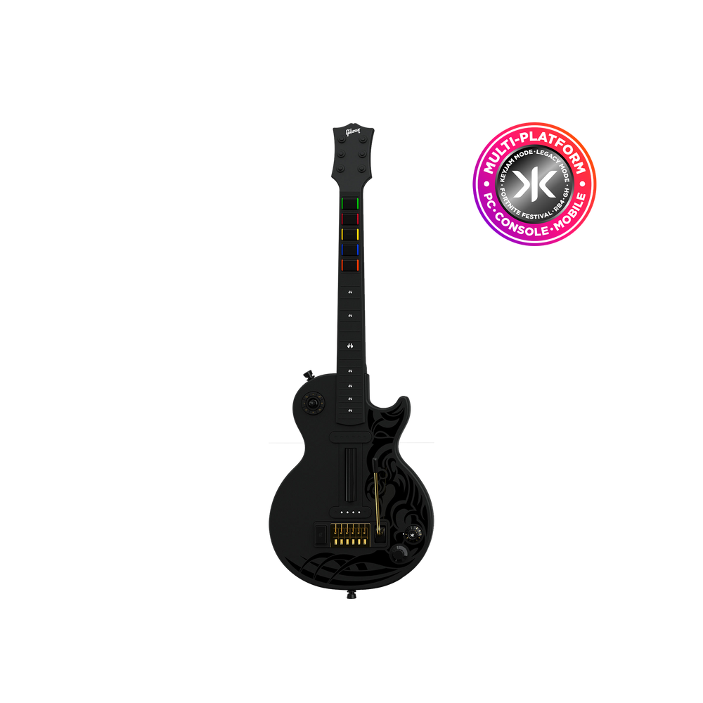 CRKD Gibson Les Paul Black Tribal Encore Edition — Multi-platform guitar controller